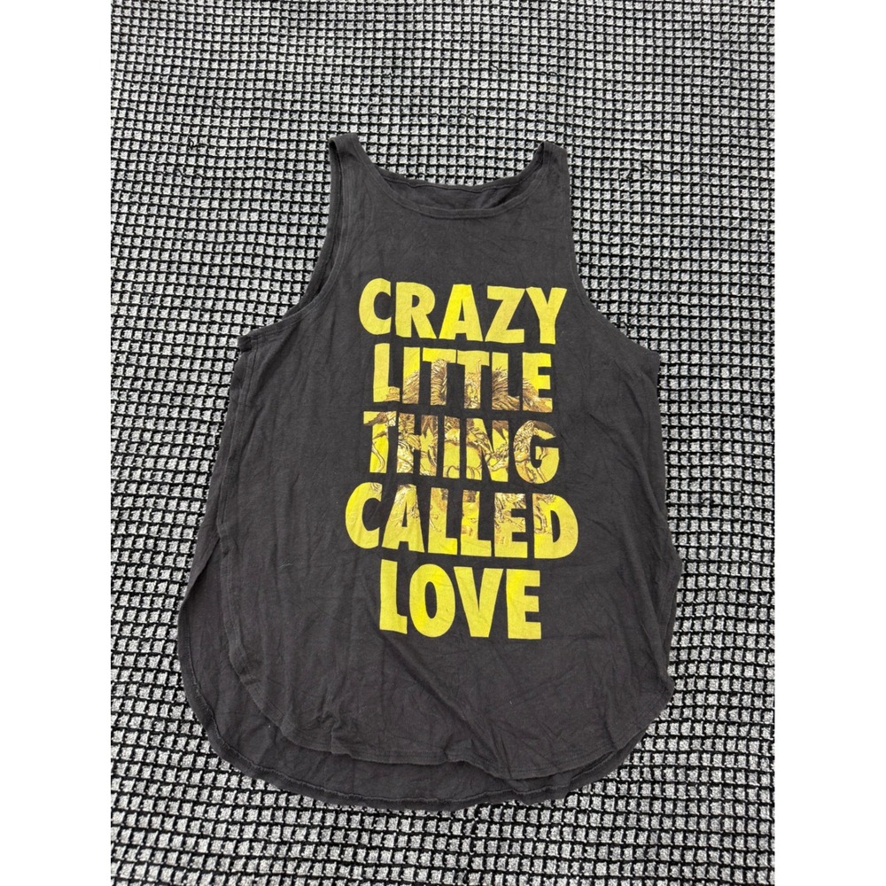 Queen Tank Top Mens Large Gray Crazy Little Thing Called Love Graphic